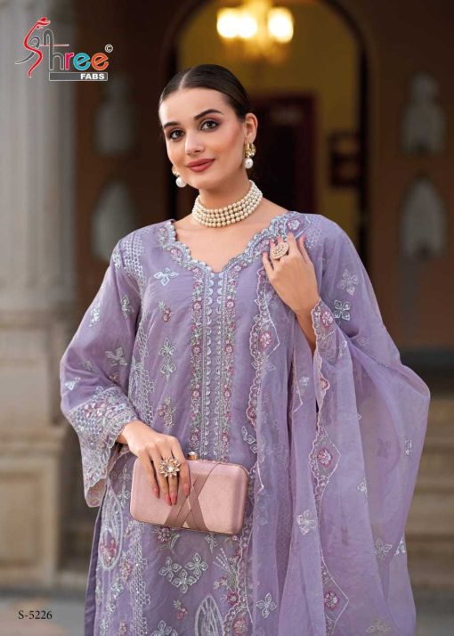 Shree Fabs S 5226 A D Organza Salwar Suit Catalog 4 Pcs 5 510x714 - Shree Fabs S 5226 A-D Organza Salwar Suit Catalog 4 Pcs