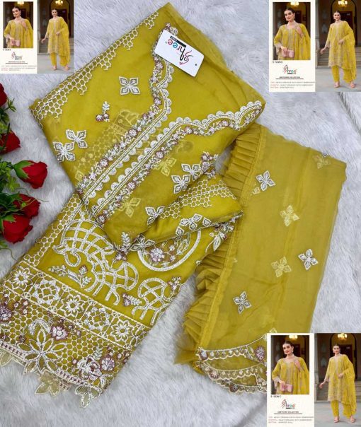 Shree Fabs S 5226 A D Organza Salwar Suit Catalog 4 Pcs 9 510x604 - Shree Fabs S 5226 A-D Organza Salwar Suit Catalog 4 Pcs