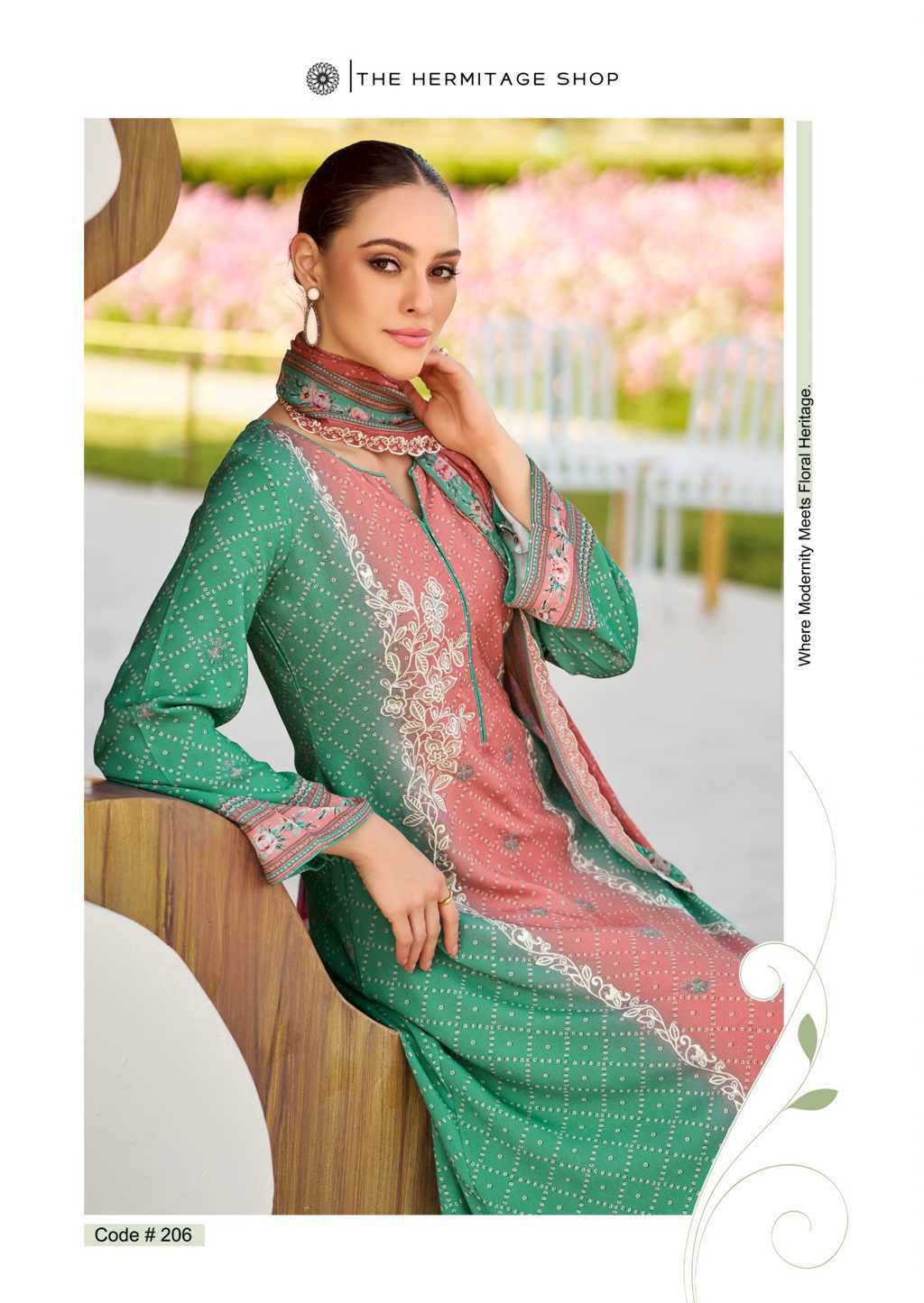 The Heritage Shop Bandhej Cotton Salwar Suit Catalog 6 Pcs (14) The Heritage Shop Bandhej Cotton Salwar Suit Catalog 6 Pcs - Image 15