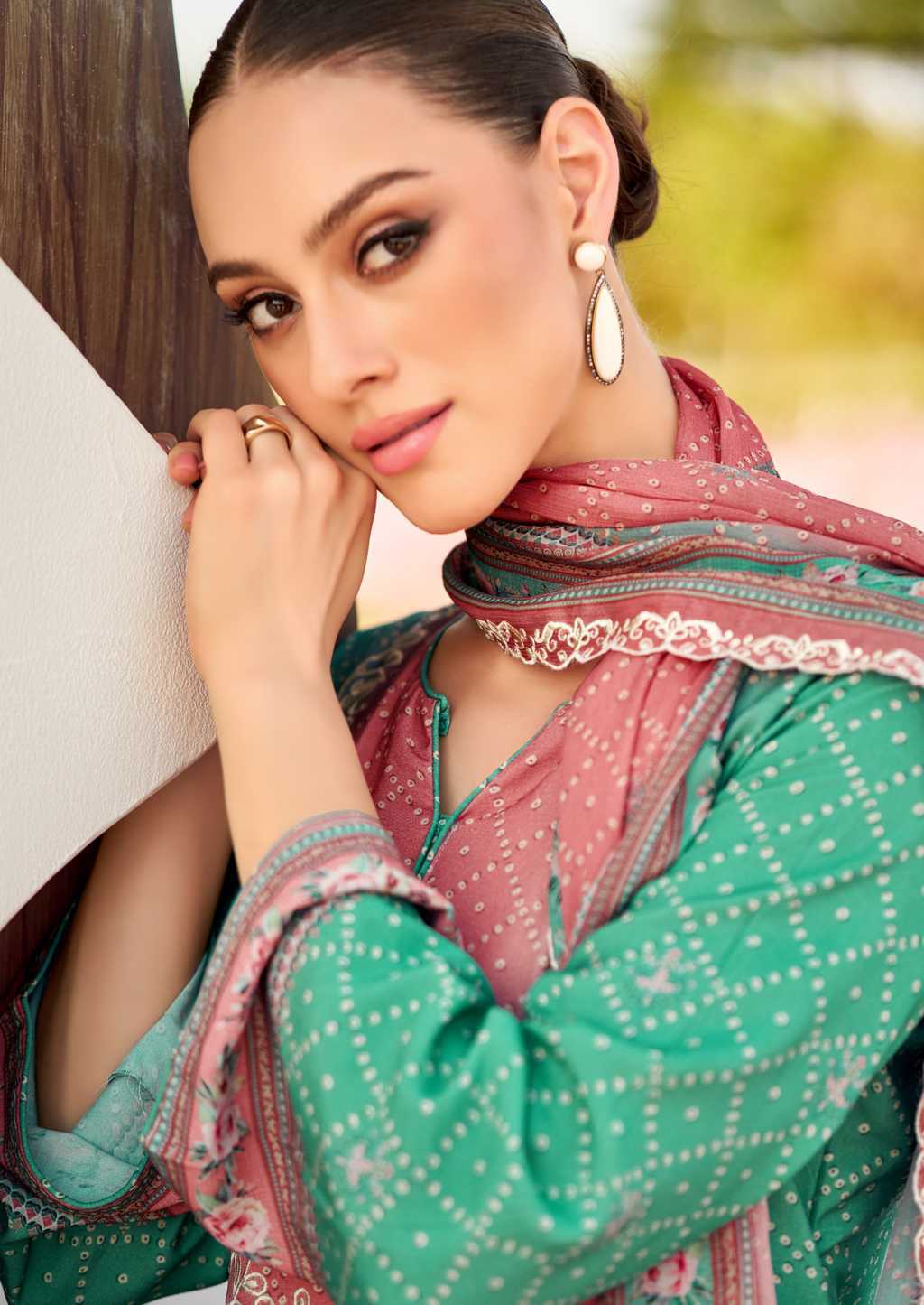 The Heritage Shop Bandhej Cotton Salwar Suit Catalog 6 Pcs (15) The Heritage Shop Bandhej Cotton Salwar Suit Catalog 6 Pcs - Image 16