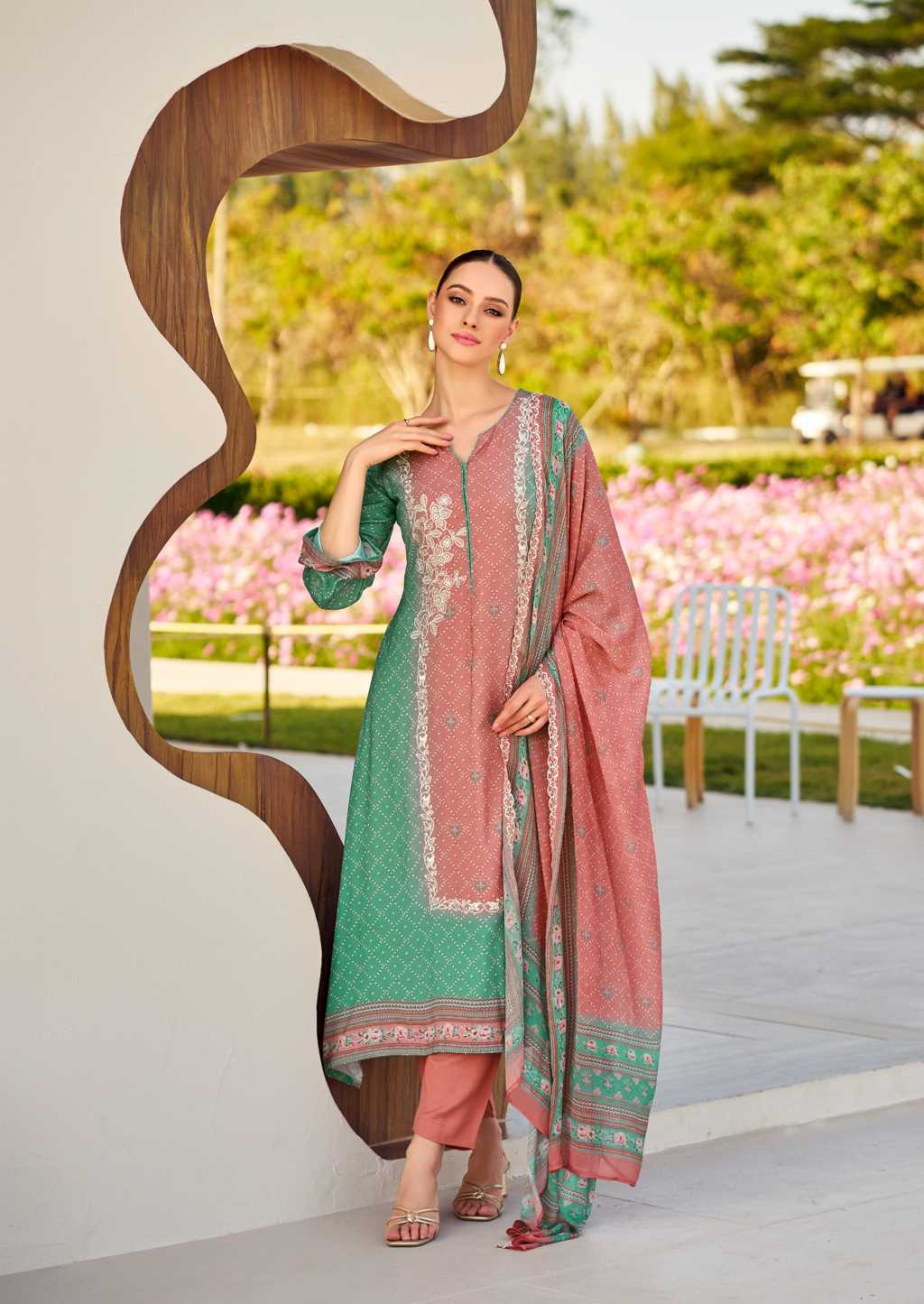 The Heritage Shop Bandhej Cotton Salwar Suit Catalog 6 Pcs (16) The Heritage Shop Bandhej Cotton Salwar Suit Catalog 6 Pcs - Image 17