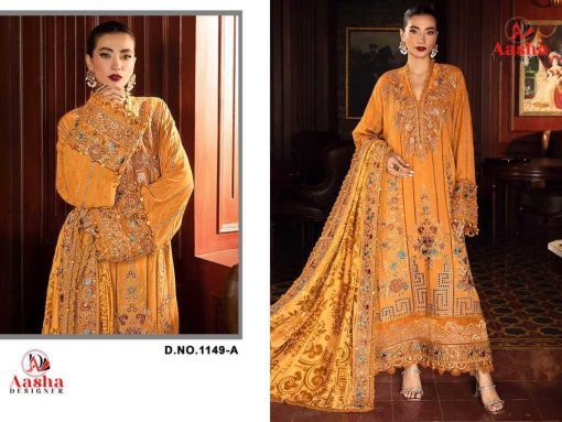 Aasha DN 1149 A D Rayon Salwar Suit Catalog 4 Pcs 1 510x383 - Aasha DN 1149 A-D Rayon Salwar Suit Catalog 4 Pcs
