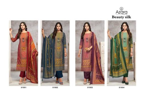 Azara Beauty Silk Muslin Salwar Suit Catalog 4 Pcs 6 510x340 - Azara Beauty Silk Muslin Salwar Suit Catalog 4 Pcs