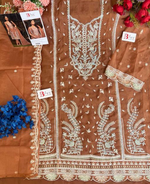 Bilqis B 138 A D Organza Salwar Suit Catalog 4 Pcs 6 510x623 - Bilqis B 138 A-D Organza Salwar Suit Catalog 4 Pcs