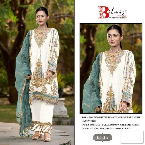 Bilqis B 142 A B Georgette Salwar Suit Catalog 2 Pcs 1 510x510 - Bilqis B 142 A-B Georgette Salwar Suit Catalog 2 Pcs
