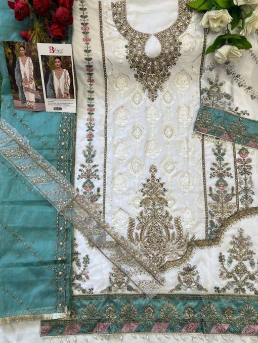 Bilqis B 142 A B Georgette Salwar Suit Catalog 2 Pcs 2 510x679 - Bilqis B 142 A-B Georgette Salwar Suit Catalog 2 Pcs
