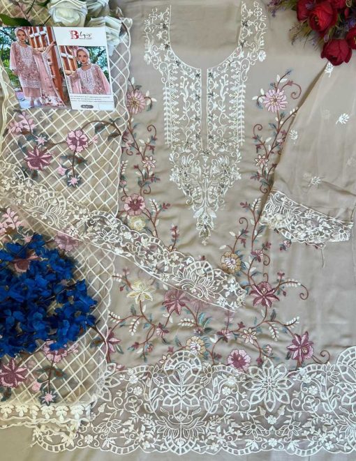Bilqis B 151 A D Georgette Salwar Suit Catalog 4 Pcs 6 510x661 - Bilqis B 151 A-D Georgette Salwar Suit Catalog 4 Pcs