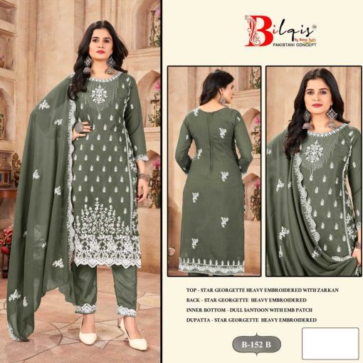 Bilqis B 152 A D Georgette Salwar Suit Catalog 4 Pcs 2 510x510 - Bilqis B 152 A-D Georgette Salwar Suit Catalog 4 Pcs