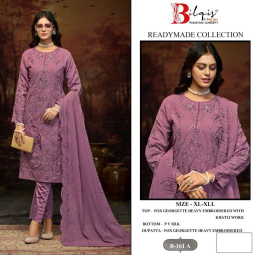 Bilqis B 161 A D Georgette Readymade Salwar Suit Catalog 4 Pcs 1 510x510 - Bilqis B 161 A-D Georgette Readymade Salwar Suit Catalog 4 Pcs