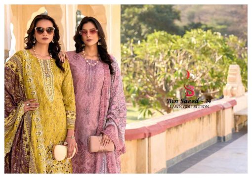 Deepsy Bin Saeed Lawn Collection Vol 14 Salwar Suit Catalog 6 Pcs 6 510x360 - Deepsy Bin Saeed Lawn Collection Vol 14 Salwar Suit Catalog 6 Pcs