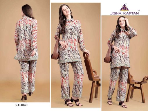 Jisha Silk CO ORD Set Vol 10 Wholesale Catalog 6 Pcs 4 510x383 - Jisha Silk CO ORD Set Vol 10 Wholesale Catalog 6 Pcs