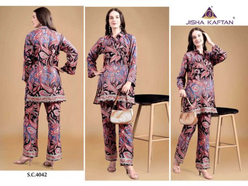 Jisha Silk CO ORD Set Vol 10 Wholesale Catalog 6 Pcs 6 510x383 - Jisha Silk CO ORD Set Vol 10 Wholesale Catalog 6 Pcs
