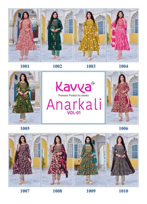 Kavya Anarkali Vol 1 Rayon Readymade Suit Catalog 10 Pcs 12 510x707 - Kavya Anarkali Vol 1 Rayon Readymade Suit Catalog 10 Pcs