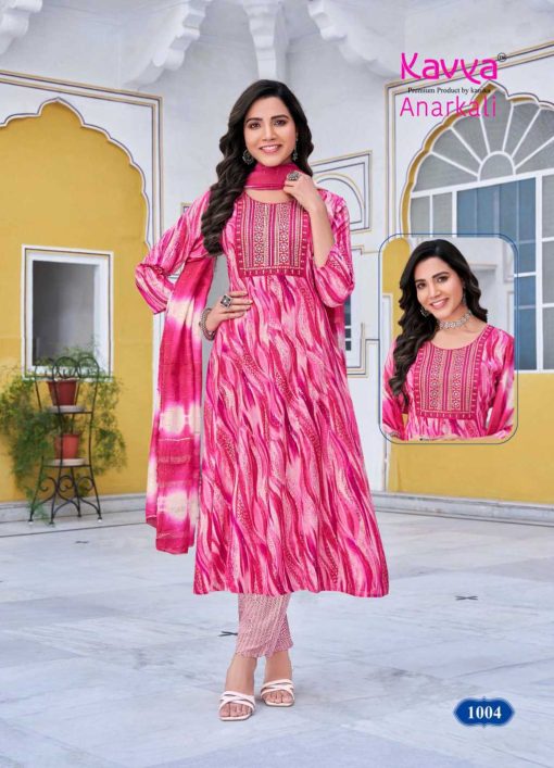 Kavya Anarkali Vol 1 Rayon Readymade Suit Catalog 10 Pcs 5 510x707 - Kavya Anarkali Vol 1 Rayon Readymade Suit Catalog 10 Pcs