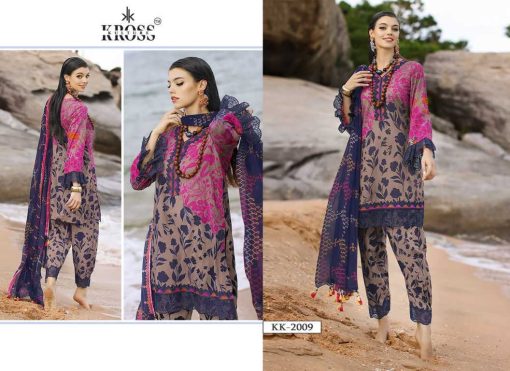 Kross DN 2009 10 Chiffon Cotton Salwar Suit Catalog 2 Pcs 1 510x371 - Kross DN 2009-10 Chiffon Cotton Salwar Suit Catalog 2 Pcs