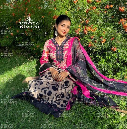 Kross DN 2009 10 Chiffon Cotton Salwar Suit Catalog 2 Pcs 4 510x519 - Kross DN 2009-10 Chiffon Cotton Salwar Suit Catalog 2 Pcs