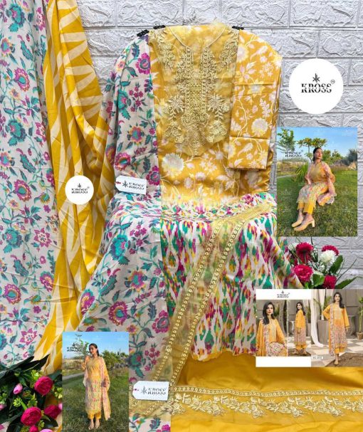 Kross DN 2009 10 Chiffon Cotton Salwar Suit Catalog 2 Pcs 8 510x607 - Kross DN 2009-10 Chiffon Cotton Salwar Suit Catalog 2 Pcs