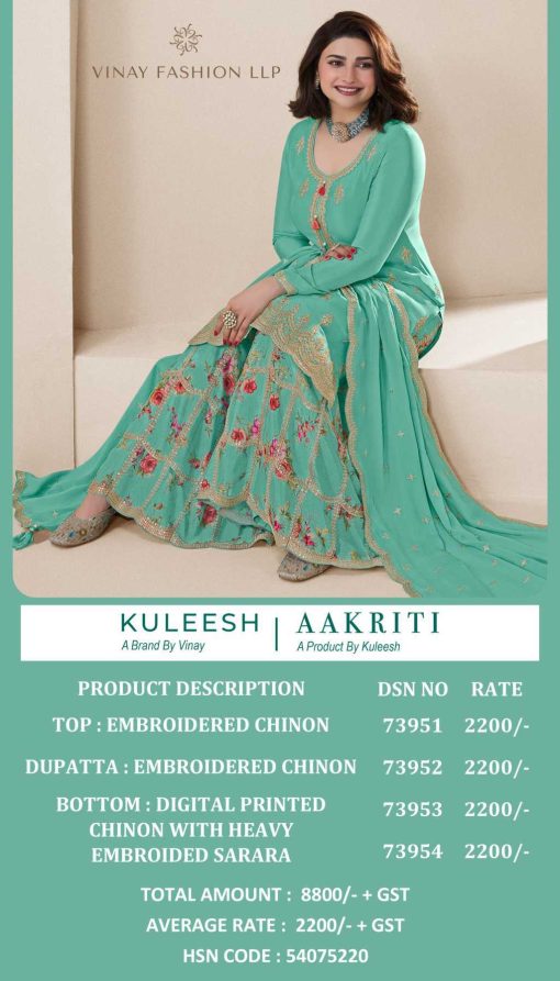 Kuleesh Aakriti by Vinay Chinon Salwar Suit Catalog 4 Pcs 11 510x893 - Kuleesh Aakriti by Vinay Chinon Salwar Suit Catalog 4 Pcs
