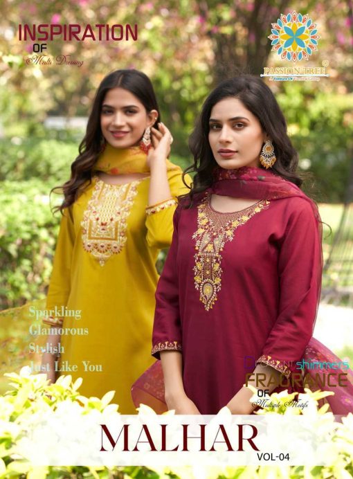 Passion Tree Malhar Vol 4 Kurti with Dupatta Bottom Silk Catalog 8 Pcs 1 510x692 - Passion Tree Malhar Vol 4 Kurti with Dupatta Bottom Silk Catalog 8 Pcs