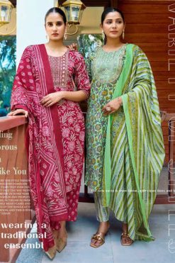 Passion Tree Priyanshi Vol 1 Kurti with Dupatta Bottom Cotton Catalog 8 Pcs