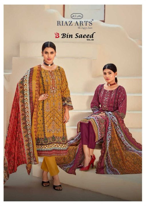 Riaz Arts Bin Saeed Vol 6 by Mumtaz Arts Cotton Salwar Suit Catalog 8 Pcs 1 510x721 - Riaz Arts Bin Saeed Vol 6 by Mumtaz Arts Cotton Salwar Suit Catalog 8 Pcs