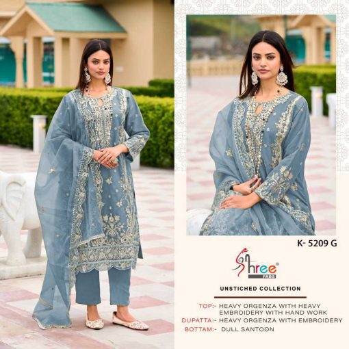 Shree Fabs K 5209 E H Organza Salwar Suit Catalog 4 Pcs 2 510x510 - Shree Fabs K 5209 E-H Organza Salwar Suit Catalog 4 Pcs