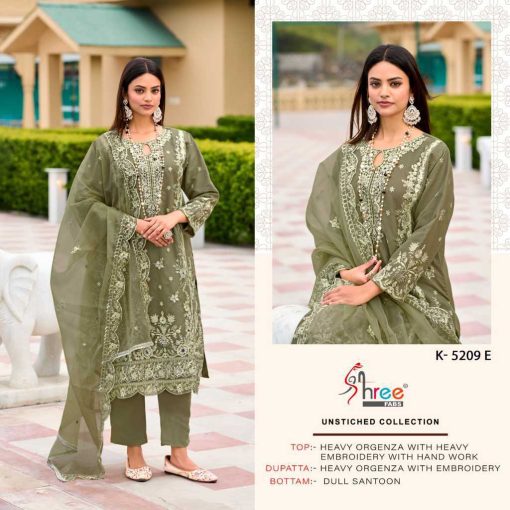 Shree Fabs K 5209 E H Organza Salwar Suit Catalog 4 Pcs 3 510x510 - Shree Fabs K 5209 E-H Organza Salwar Suit Catalog 4 Pcs