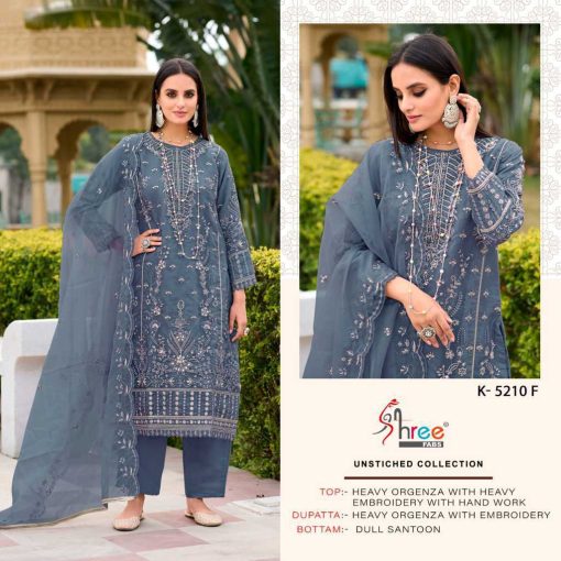 Shree Fabs K 5210 E H Organza Salwar Suit Catalog 4 Pcs 5 510x510 - Shree Fabs K 5210 E-H Organza Salwar Suit Catalog 4 Pcs