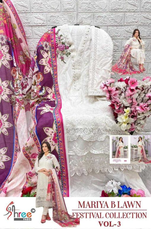 Shree Fabs Mariya B Lawn Festival Collection Vol 3 NX Chiffon Cotton Readymade Salwar Suit Catalog 4 Pcs 9 510x772 - Shree Fabs Mariya B Lawn Festival Collection Vol 3 NX Chiffon Cotton Readymade Salwar Suit Catalog 4 Pcs
