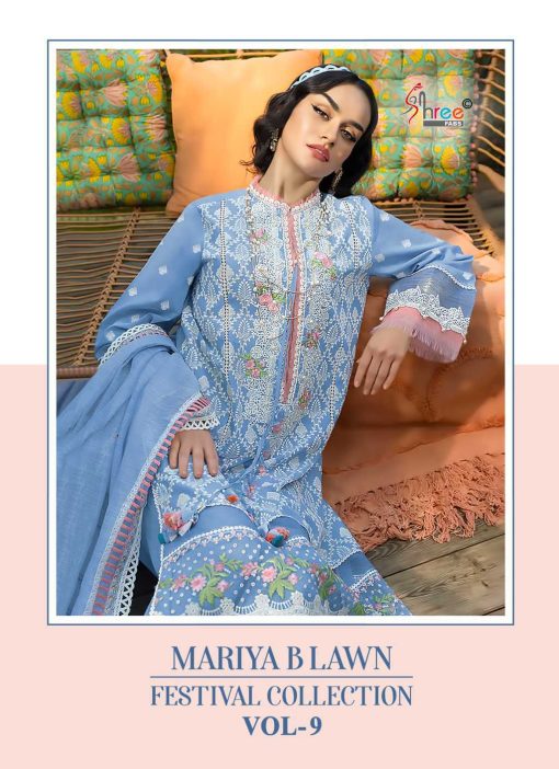 Shree Fabs Mariya B Lawn Festival Collection Vol 9 Cotton Salwar Suit Catalog 6 Pcs 1 510x702 - Shree Fabs Mariya B Lawn Festival Collection Vol 9 Cotton Salwar Suit Catalog 6 Pcs