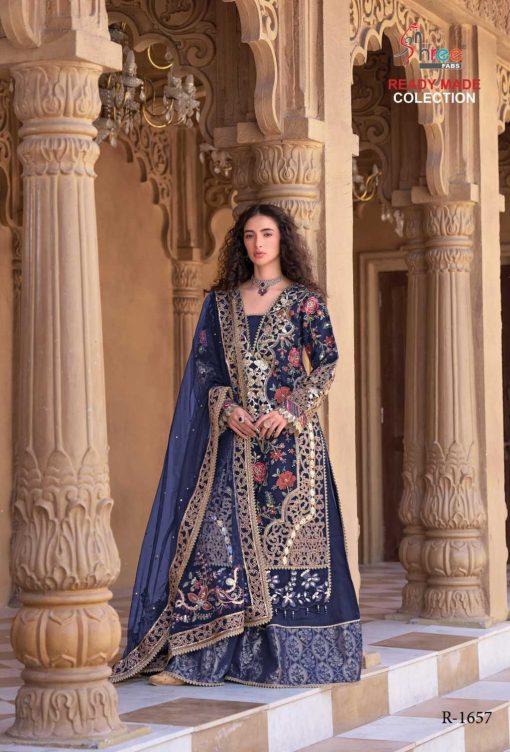 Shree Fabs R 1657 A D Organza Readymade Salwar Suit Catalog 4 Pcs 7 510x752 - Shree Fabs R 1657 A-D Organza Readymade Salwar Suit Catalog 4 Pcs
