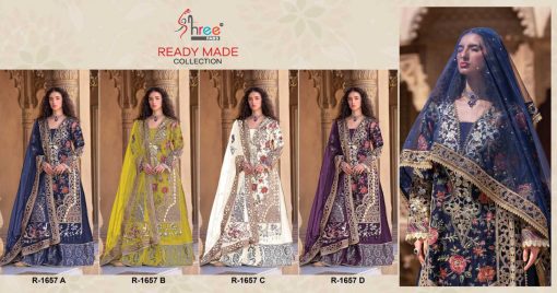 Shree Fabs R 1657 A D Organza Readymade Salwar Suit Catalog 4 Pcs 9 510x268 - Shree Fabs R 1657 A-D Organza Readymade Salwar Suit Catalog 4 Pcs