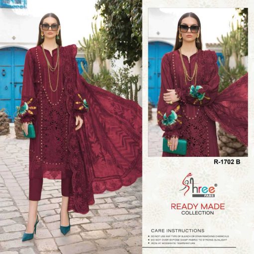 Shree Fabs R 1702 A D Organza Readymade Salwar Suit Catalog 4 Pcs 4 510x510 - Shree Fabs R 1702 A-D Organza Readymade Salwar Suit Catalog 4 Pcs