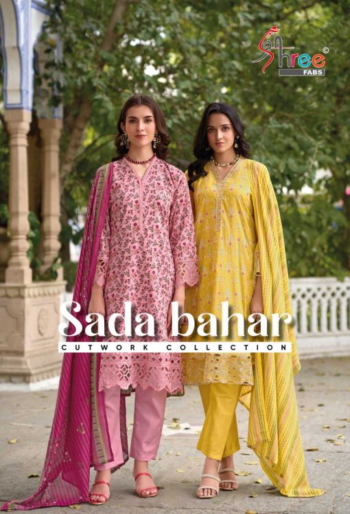 Shree Fabs Sada Bahar Cutwork Collection Chiffon Cotton Salwar Suit Catalog 5 Pcs 9 510x750 - Shree Fabs Sada Bahar Cutwork Collection Chiffon Cotton Salwar Suit Catalog 5 Pcs