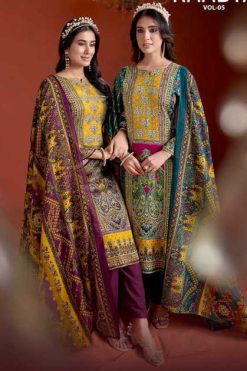 Zulfat Raabta Vol 5 by Belliza Cotton Salwar Suit Catalog 6 Pcs