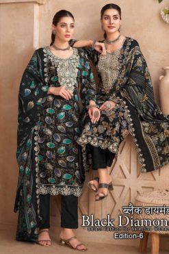 Alok Black Diamond Vol 6 Rayon Salwar Suit Catalog 6 Pcs