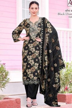 Alok Black Diamond Vol 7 Rayon Salwar Suit Catalog 6 Pcs