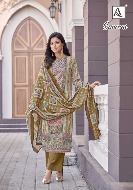 Alok Surmai Cotton Salwar Suit Catalog 6 Pcs 11 510x728 - Alok Surmai Cotton Salwar Suit Catalog 6 Pcs