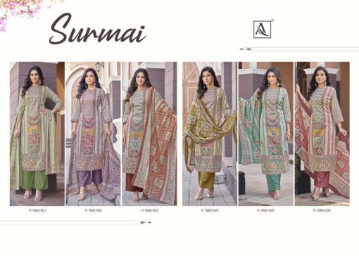 Alok Surmai Cotton Salwar Suit Catalog 6 Pcs 15 510x364 - Alok Surmai Cotton Salwar Suit Catalog 6 Pcs