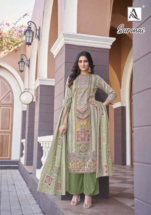 Alok Surmai Cotton Salwar Suit Catalog 6 Pcs 5 510x728 - Alok Surmai Cotton Salwar Suit Catalog 6 Pcs