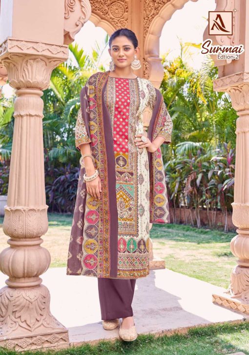 Alok Surmai Vol 2 Cotton Salwar Suit Catalog 6 Pcs 7 510x728 - Alok Surmai Vol 2 Cotton Salwar Suit Catalog 6 Pcs