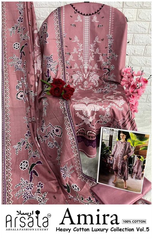 Arsala Amira Heavy Cotton Luxury Collection Vol 5 Salwar Suit Catalog 6 Pcs 14 510x798 - Arsala Amira Heavy Cotton Luxury Collection Vol 5 Salwar Suit Catalog 6 Pcs