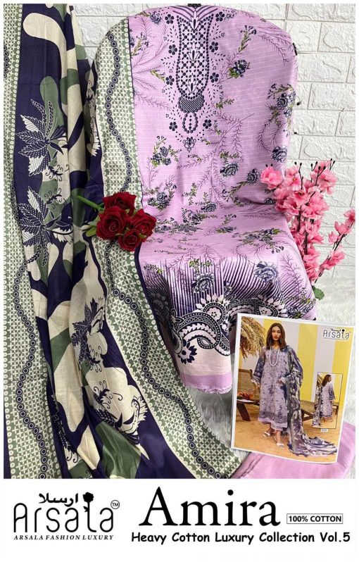 Arsala Amira Heavy Cotton Luxury Collection Vol 5 Salwar Suit Catalog 6 Pcs 16 510x798 - Arsala Amira Heavy Cotton Luxury Collection Vol 5 Salwar Suit Catalog 6 Pcs