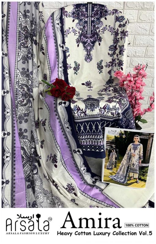 Arsala Amira Heavy Cotton Luxury Collection Vol 5 Salwar Suit Catalog 6 Pcs 19 510x798 - Arsala Amira Heavy Cotton Luxury Collection Vol 5 Salwar Suit Catalog 6 Pcs