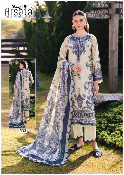 Arsala Amira Heavy Cotton Luxury Collection Vol 5 Salwar Suit Catalog 6 Pcs 7 510x720 - Arsala Amira Heavy Cotton Luxury Collection Vol 5 Salwar Suit Catalog 6 Pcs