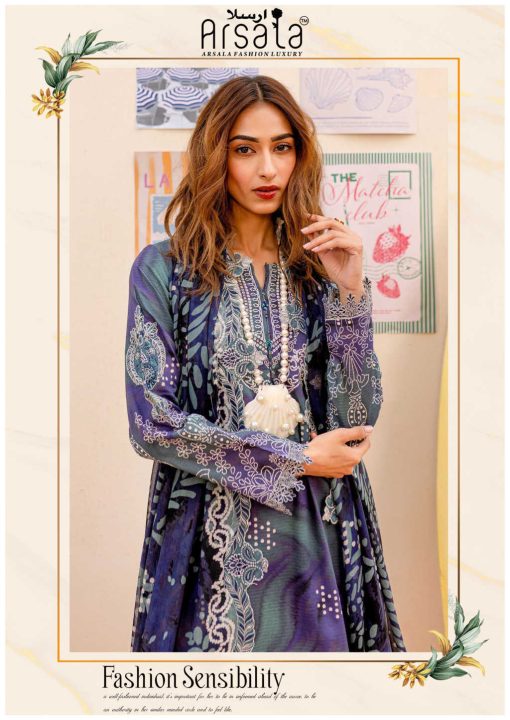 Arsala Amira Heavy Cotton Luxury Collection Vol 5 Salwar Suit Catalog 6 Pcs 8 510x720 - Arsala Amira Heavy Cotton Luxury Collection Vol 5 Salwar Suit Catalog 6 Pcs