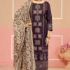 Azara Black Cherry Cotton Salwar Suit Catalog 4 Pcs