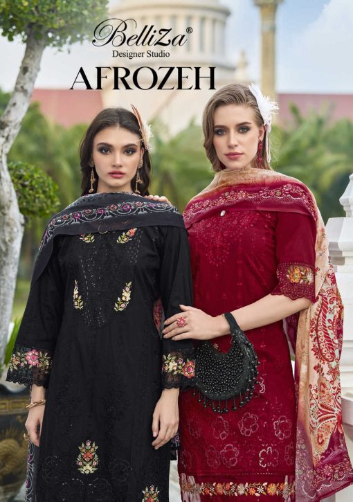 Belliza Afrozeh Cotton Salwar Suit Catalog 6 Pcs 1 510x725 - Belliza Afrozeh Cotton Salwar Suit Catalog 6 Pcs