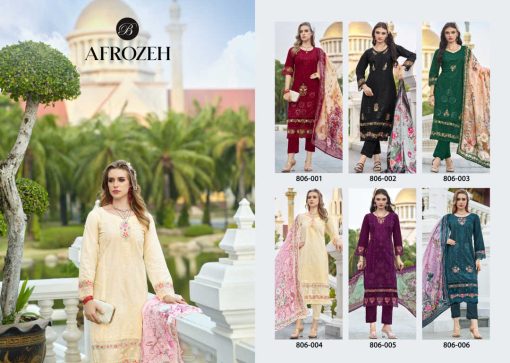 Belliza Afrozeh Cotton Salwar Suit Catalog 6 Pcs 14 510x363 - Belliza Afrozeh Cotton Salwar Suit Catalog 6 Pcs