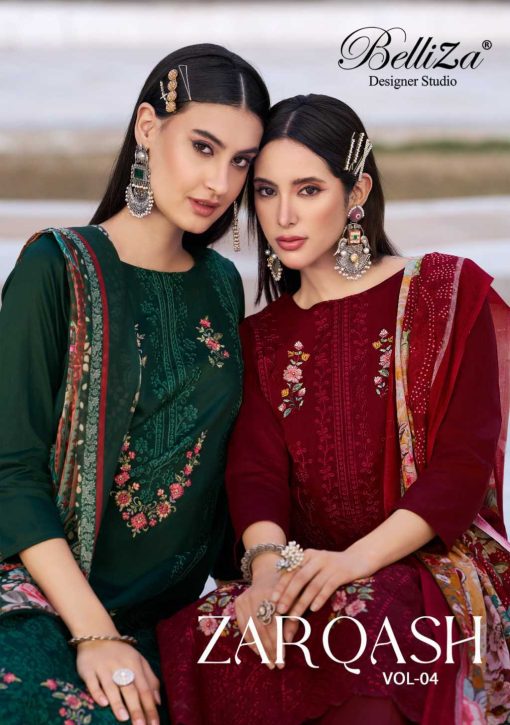 Belliza Zarqash Vol 4 Cotton Salwar Suit Catalog 6 Pcs 1 510x725 - Belliza Zarqash Vol 4 Cotton Salwar Suit Catalog 6 Pcs